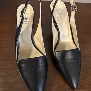 Bruno Magli Italian leather sling back stilettos, brand new, never worn